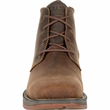 Durango Red Dirt Rebel Square-Toe Chukka, BARK BROWN, W, Size 9 DDB0248